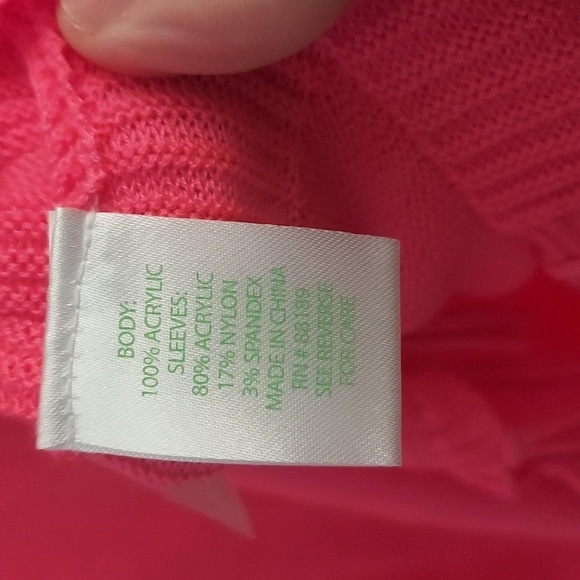 LILLY PULITZER Mini Ramona Fringe Long Sleeve Sweater in Barbie Pink - Picture 11 of 12